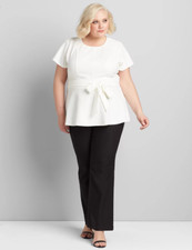 NEW LANE BRYANT BLACK SIGNATURE FIT BOOT 4-SEASON PANTS SZ 26