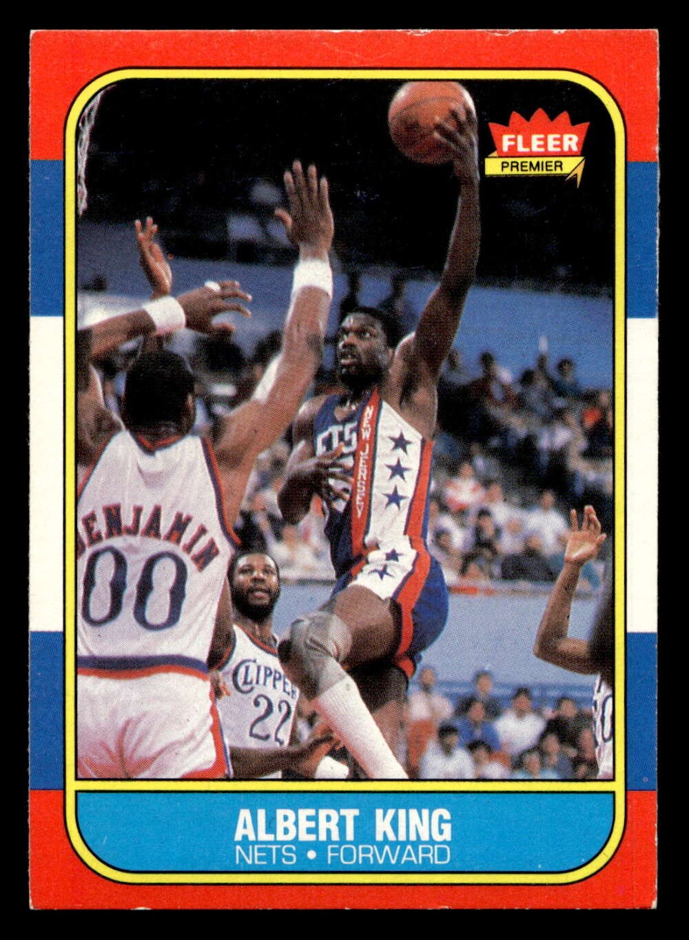 1986-87 Fleer #59 Albert King Excellent+ NJ Nets Basketball