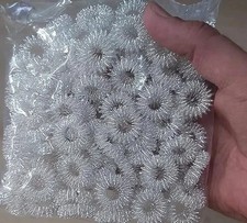 Sujok Acupressure Pain Therapy Finger Massager Circulation Rings Silver 100 pcs