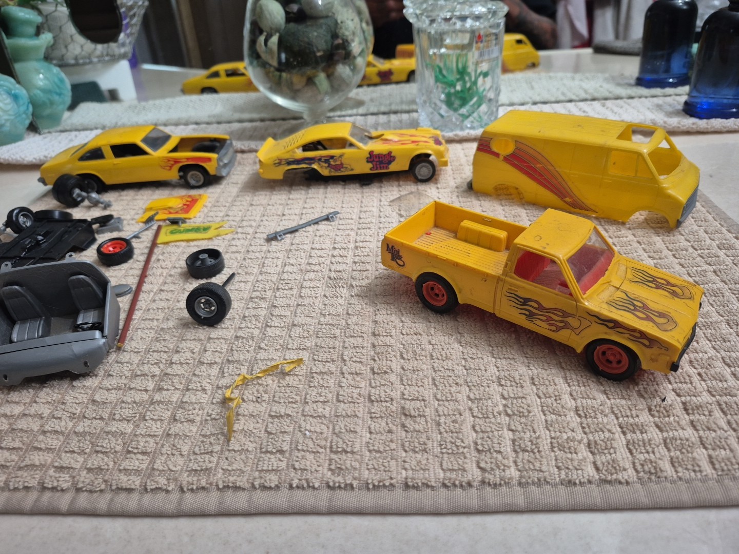 Rare Vintage Plastic Model Cars Lot RARE