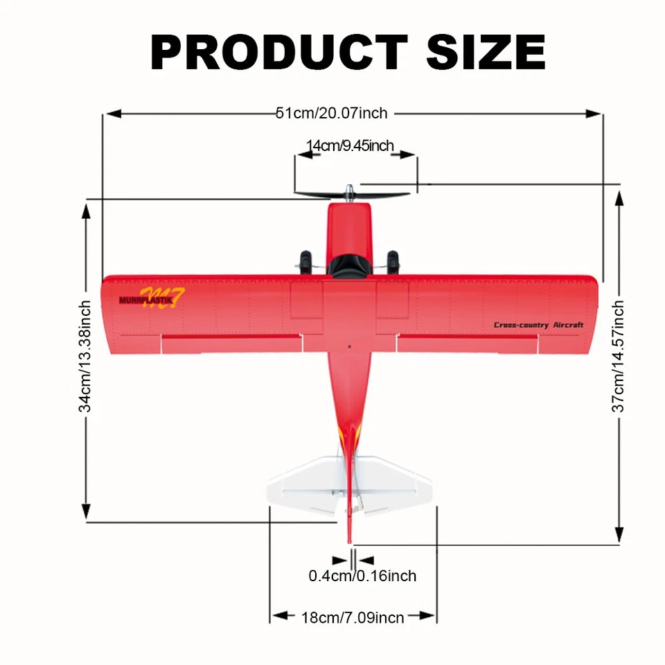 Qidi560 Moore M7 Off-road RC Plane 4CH EPP Brushless Remote Control Airplane Toy - Image 2 of 4