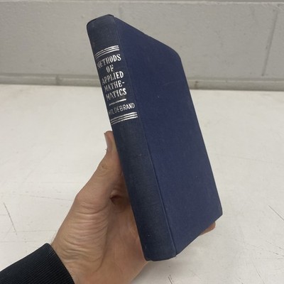 ANTIQUE HARDCOVER NOVEL BOOK CAFE ART: Methods Of Applied Mathematics (1954) A13