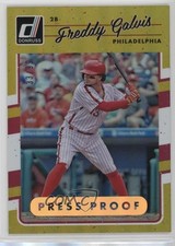 2017 Panini Donruss Gold Press Proof 33/99 Freddy Galvis #133 0q3