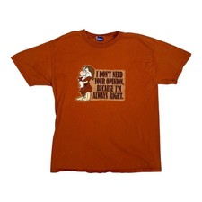 Vintage Disney Grumpy T-Shirt Size Large Snow White "I Don't Need Your Opinion"