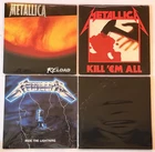 Metallica 4 Record Vinyl Lot Kill ‘Em Ride Reload Black NM