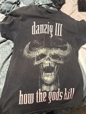Danzig III How the Gods Kill Dirty Black Summer Tour T-Shirt Black L Vintage