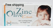 Olive Zinc Cream 75g - Skin Soothing Protection for Baby Diaper Area