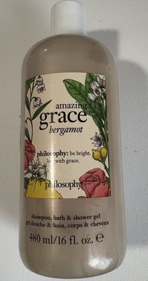 PHILOSOPHY AMAZING GRACE BERGAMOT for Women 16 oz 480ml  Shampoo Bath Shower Gel