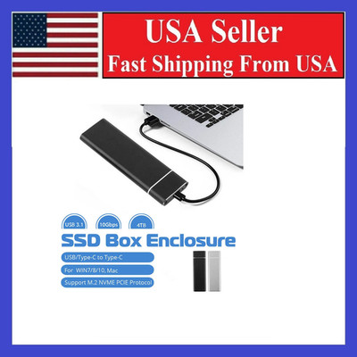 Type C USB 3.1 to M.2 M2 NGFF SSD Hard Disk Box Adapter External Enclosure Case