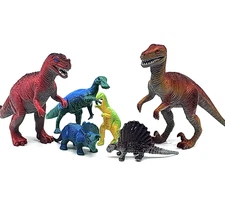 Vintage 90s Rhode Island Novelty 3-5 Inch Mini Dinosaurs Lot of 6