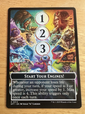 Start Your Engines! / Max Speed - Doubled-Sided Token - Aetherdrift - MTG