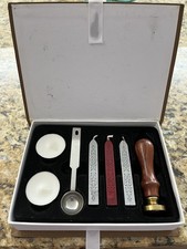 Wax Sealing Stamp Seal Maker Set Classic Traditional Initial Set Brass C and R