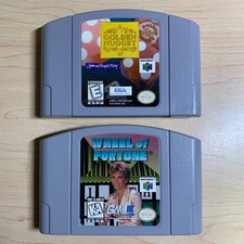 Golden Nugget Wheel Of Fortune Nintendo 64 N64 Cleaned Authentic Tested Working