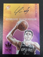 Quinndary Weatherspoon 2019-20 Panini Court King Fresh Paint Ruby /99 Rookie