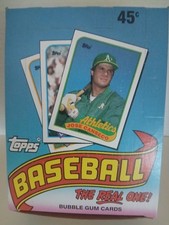 1989 Topps BB Retail Counter Display ~ Case Fresh~ 36 Packs Sealed Box