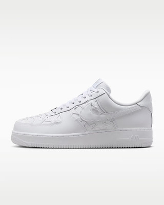 Nike Air Force 1 '07 Edge Herrenschuhe in Weiß/Silbermetallic