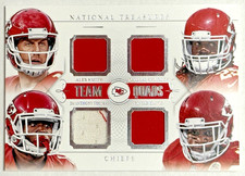 2014 National Treasures Kansas City Chiefs Team Quads /49