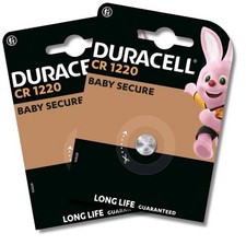 2x DURACELL CR1220 Batteries 3V Lithium Coin Cell DL1220 1220 Long Expiry