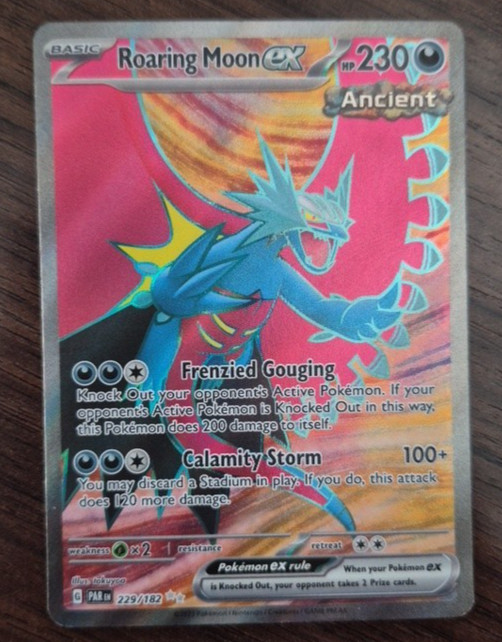 Roaring Moon EX 229/182 Paradox Rift Ancient Nm
