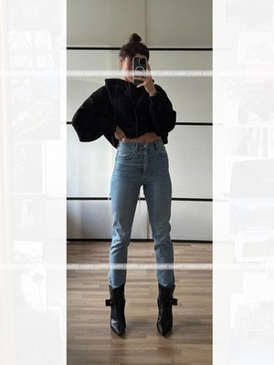 Alexander Wang / Schwarzer Baumwollgummilogo-Hoodie Kapuzensweatshirt / Gr. S