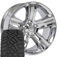 2453 20x9 Chrome Rims 27555r20 Rt Tires Set 5x139.7 19et 2453 20x9 Chrome Rims 27555r20 Rt Tires Set 5x139.7 19et