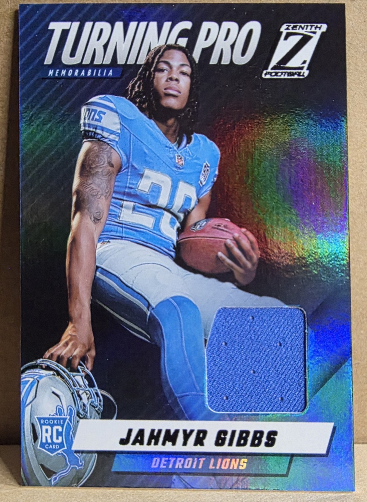 Jahmyr Gibbs Panini Zenith Turning Pro Memorabilia #TPMJGS Base