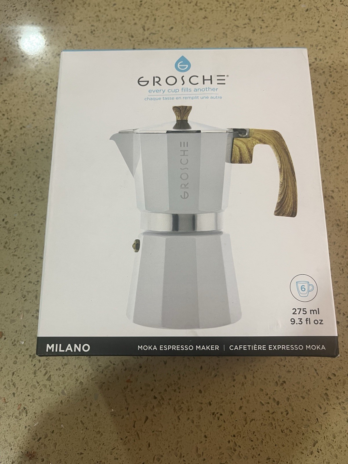 Pot Stovetop 9.30z Coffee New White