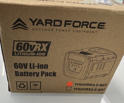 Yard Force 60vRX 4.0Ah Li-Ion Battery Pack YF60VRX4.0-BAT