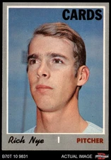 1970 Topps #139 Rich Nye Cardinals 6 - EX/MT