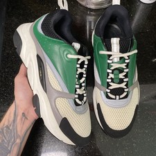 Size 45 (12 US) - Dior B22 Sneaker  Green Whi...