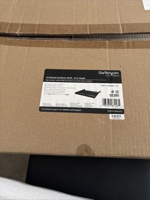 1U Vented Cantilever Shelf- 16in. Depth(CABSHELF116V)(2 only)( New-Open Box)