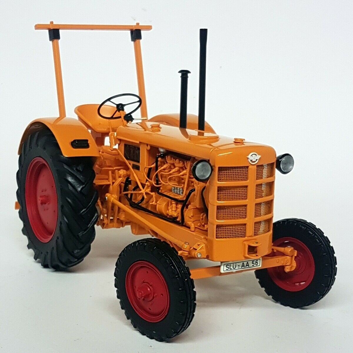 Minichamps 1/18 Hanomag R28 Tractor 1953 Orange Diecast Model Farm
