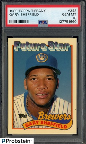 Gary Sheffield #343 1989 Topps Tiffany card
