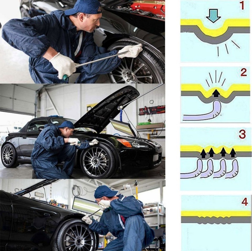 Puller Rods Dent Paintless Repair Tools Car Removal Body Push kits | eBay