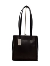 KATHARINE HAMNETT LONDON Tote Bag Leather Brown Solid Color