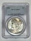 1884 Morgan Silver Dollar $1 PCGS MS63 ~ Blazing White ~Free Shipping