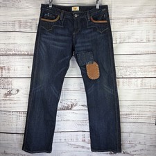 Antik Denim Jeans Size 30 90s Boho Hippie Embroidered Patches Selvedge USA Made