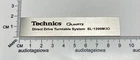 Technics SL-1200M3D Turntable Replacement Badge Custom Made Silver Aluminum