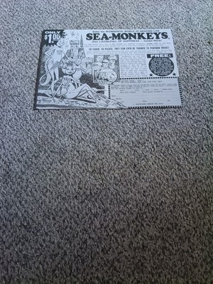 Sea Monkeys Werbedruck