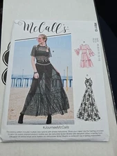 MCCALLS PATTERN 8110  DRESSES JOURNEE  MISSES SIZES  6 8 10 12 14  UNCUT New