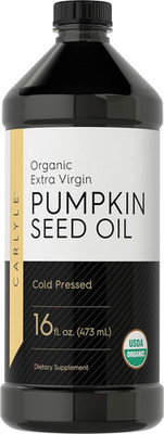Pumpkin Seed Oil 16Oz Organic Cold Pressed Extra Virgin Vegetarian, Non-Gmo, Glu