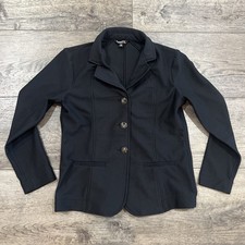 Kerrits Black Equestrian Show Jacket Stretch Riding Competition Coat - Girls XL