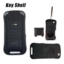 1 Pcs 2+1 Button ABS Car Filp Key Fob Shell Cover For Porsche Cayenne 2004-2005