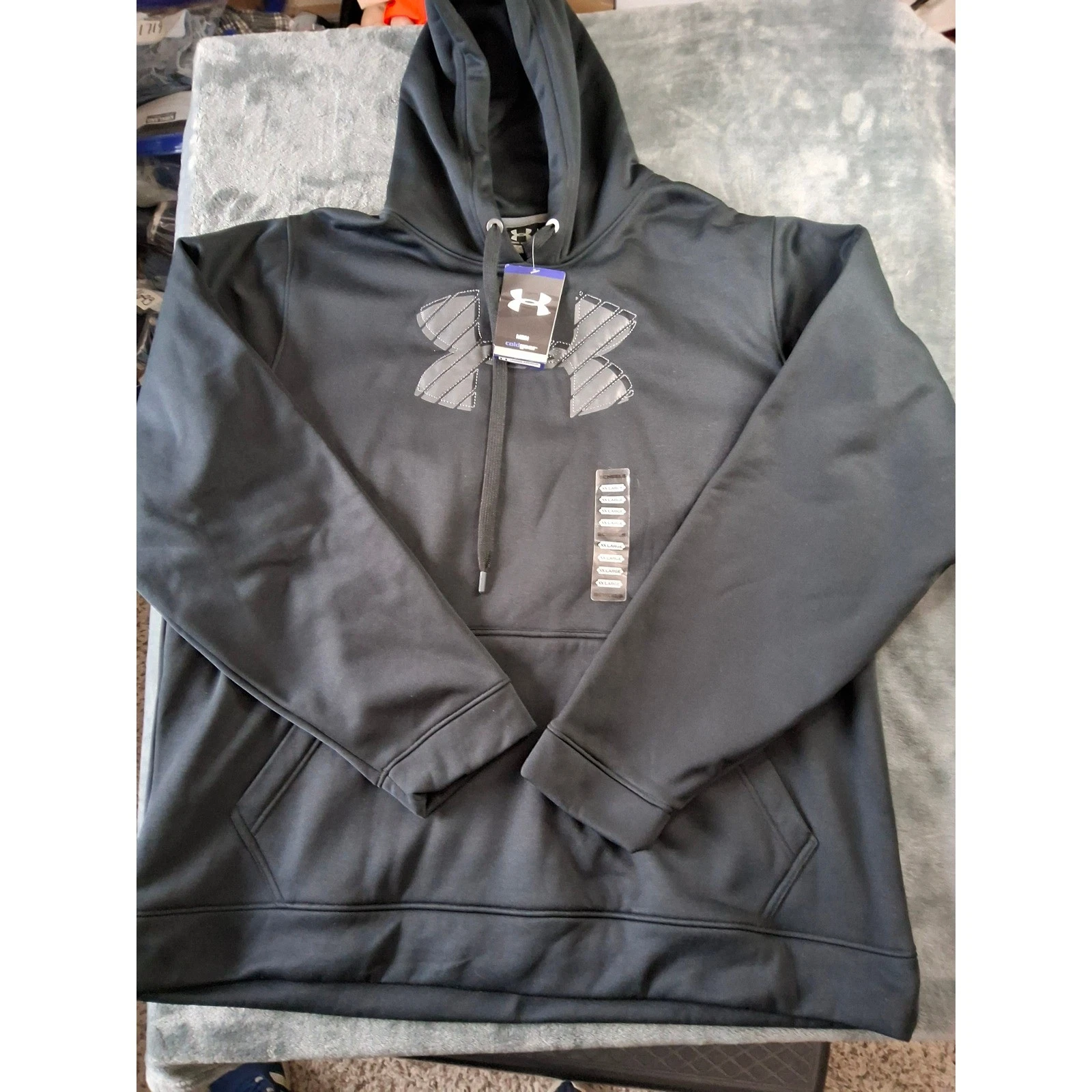 Under Armour Mens ColdGear Training Hoodie Black XXL 1211943-001 NWT