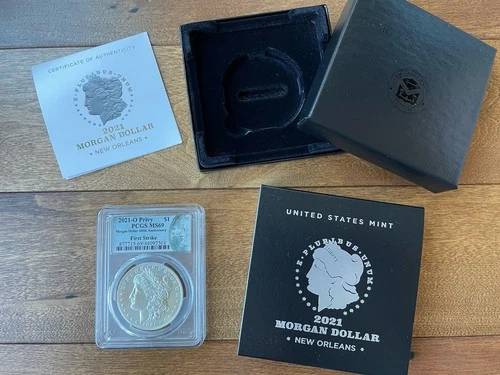 2021 O Privy Morgan Silver Dollar PCGS MS69 First Strike New Orleans