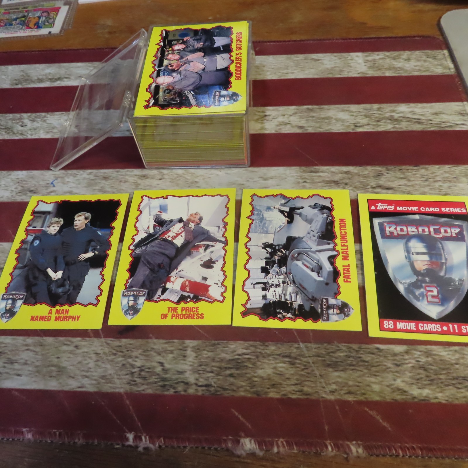 1990 Topps ROBOCOP 2 Movie Trading Cards Complete Set of 88 Cards & 11 Stickers