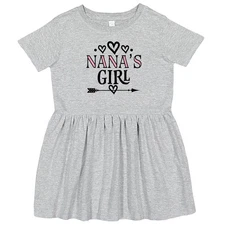 Inktastic Nana Girl Granddaughter Toddler Dress Nanas Clothes Grandchild Apparel