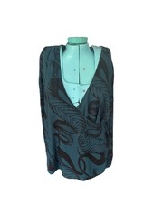 La Femme en Noir Womens XL Green/Black serpen...