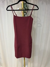 Michael Kors Deep Red Ribbed Mini dress Size Small