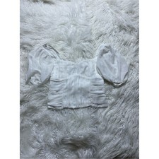 NWT Abercrombie Fitch Women's Corset Puff Sleeve Top